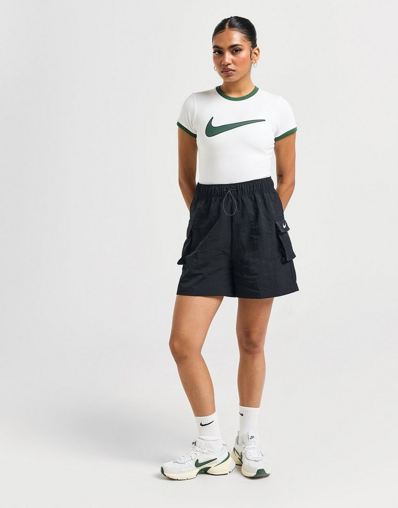 Krótkie spodenki, szorty damskie NIKE SZORTY W NSW ESSNTL WVN HR SHORT