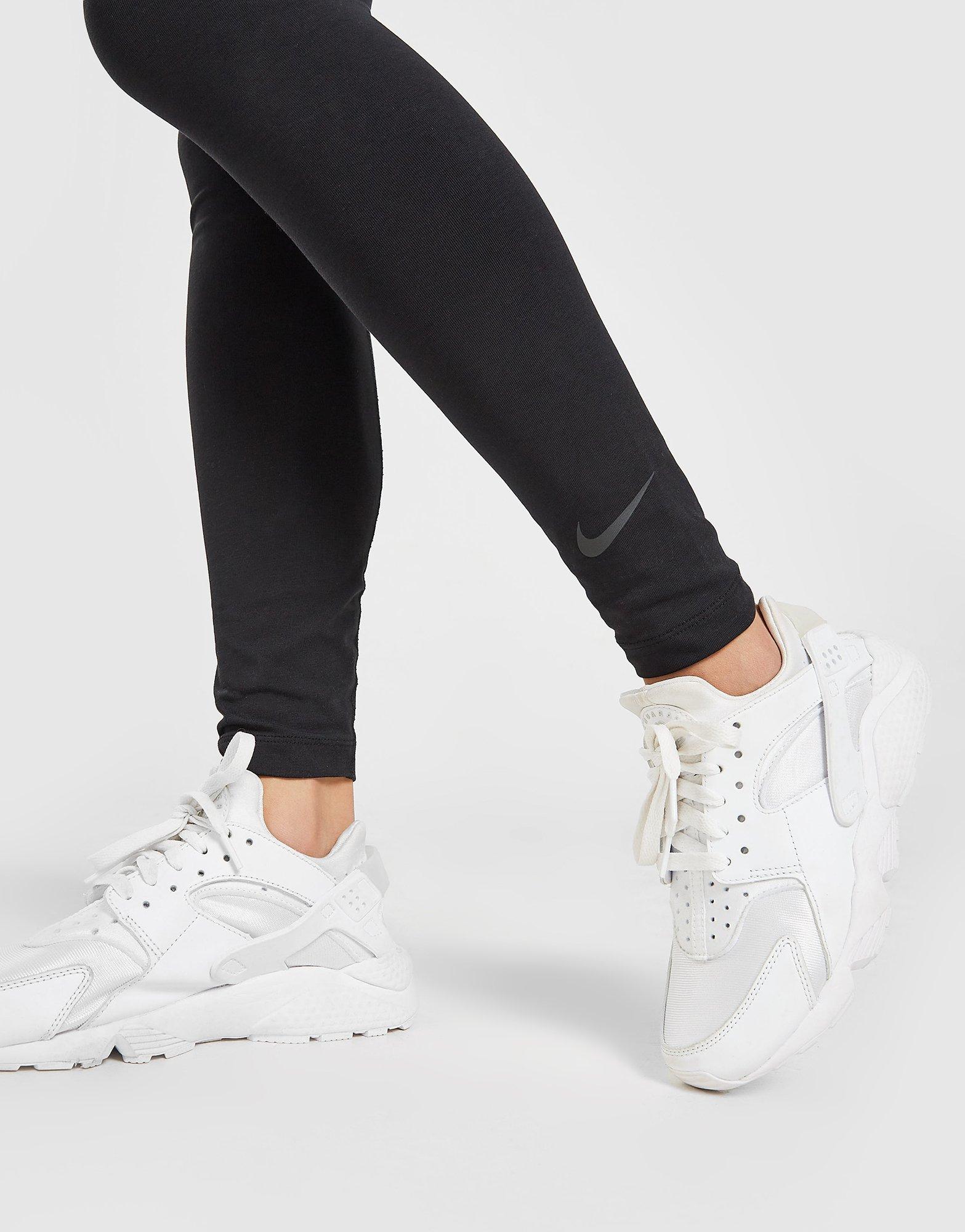 Дамски дрехи големи размери NIKE КЛИН HIGH WAISTED LOGO DM4651-010 Черен