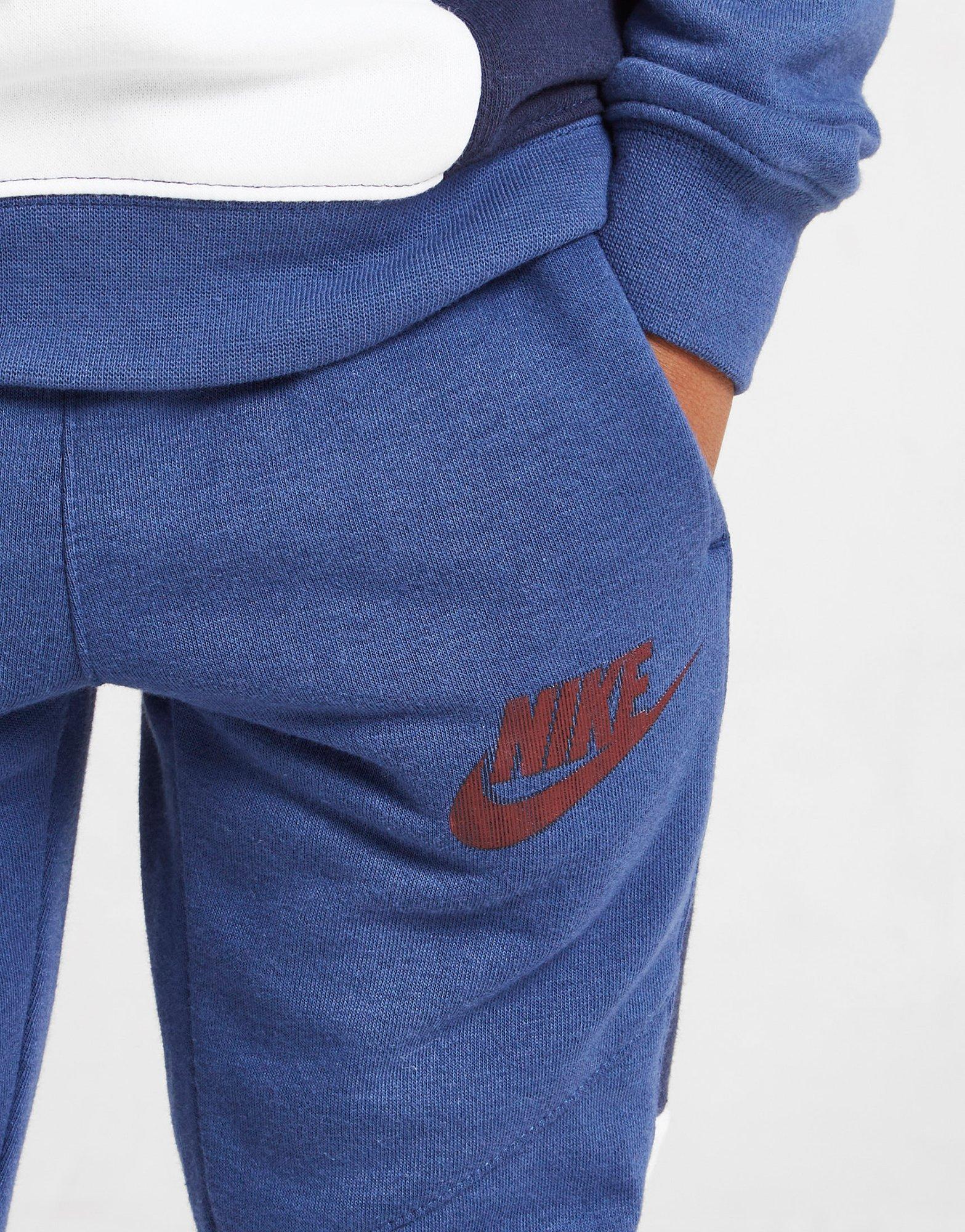 Detská tepláková súprava JORDAN HYBRID CREW TRACKSUIT CHILDREN  86J451C54 Tmavomodrá