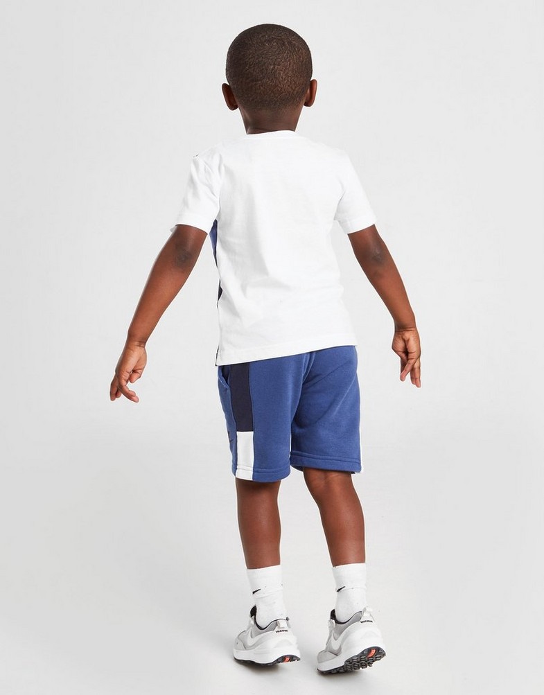 Detská tepláková súprava NIKE TRIČKO HYBRID TRIČKO/SHORTS SET CHILDREN 86J452C54 Tmavomodrá