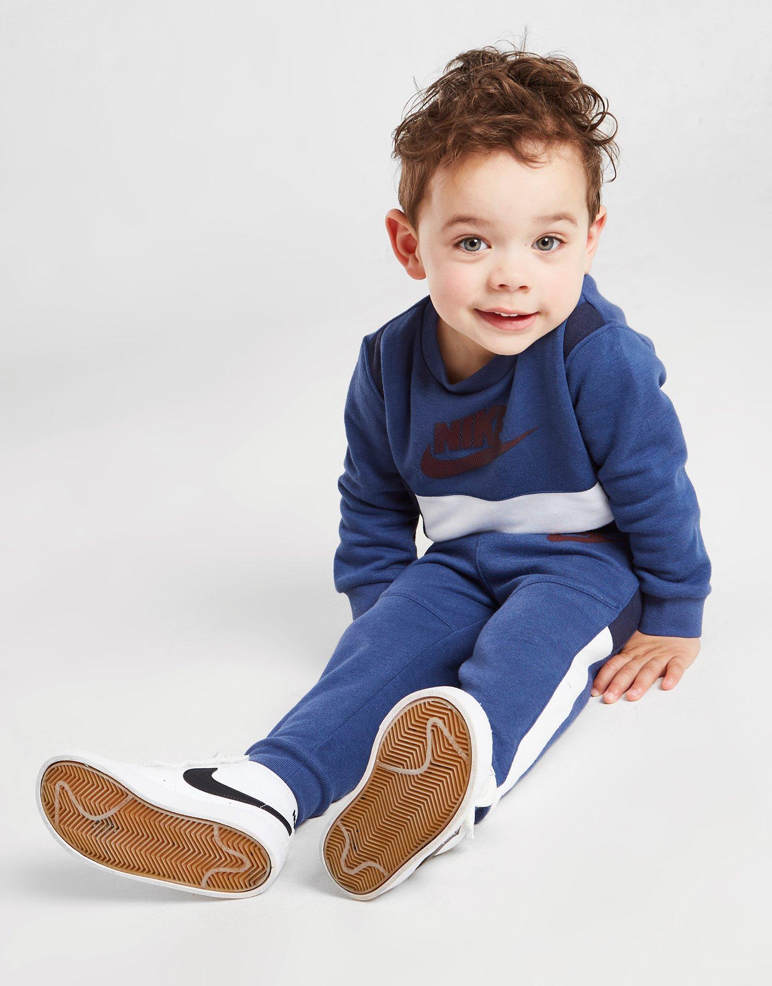 Детски анцуг NIKE  HYBRID CREW TRACKSUIT INFANT 56J451C54 Тъмносин