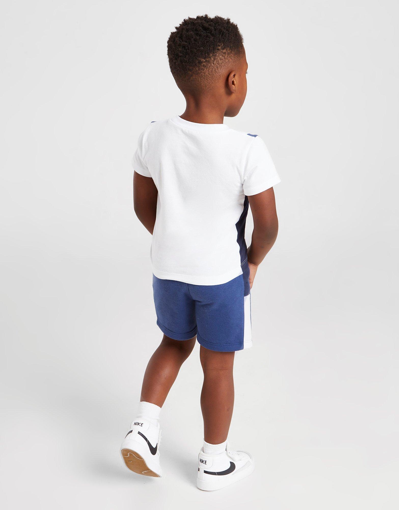 Dětská tepláková souprava NIKE  HYBRID TRIČKO/SHORTS SET INFANT 56J452C54 Tmavě modrá