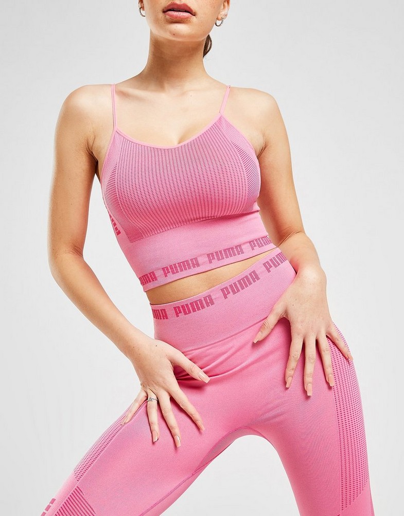 Legginsy damskie PUMA LEGGINGS EVOKNIT TIGHTS 84593323 Różowy