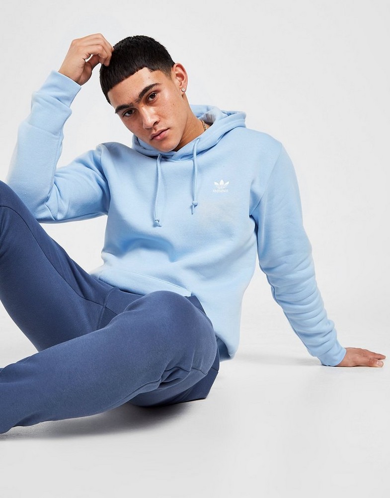 Bluza męska ADIDAS TREFOIL ESSENTIAL HOODIE HN8799 Niebieski