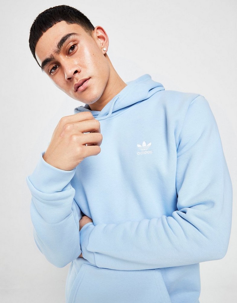 Bluza męska ADIDAS TREFOIL ESSENTIAL HOODIE HN8799 Niebieski