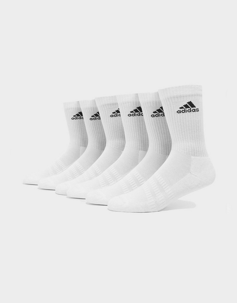 Șosete pentru femei ADIDAS 6 PACK BADGE OF SPORT CUSHIONED CREW SOCKS