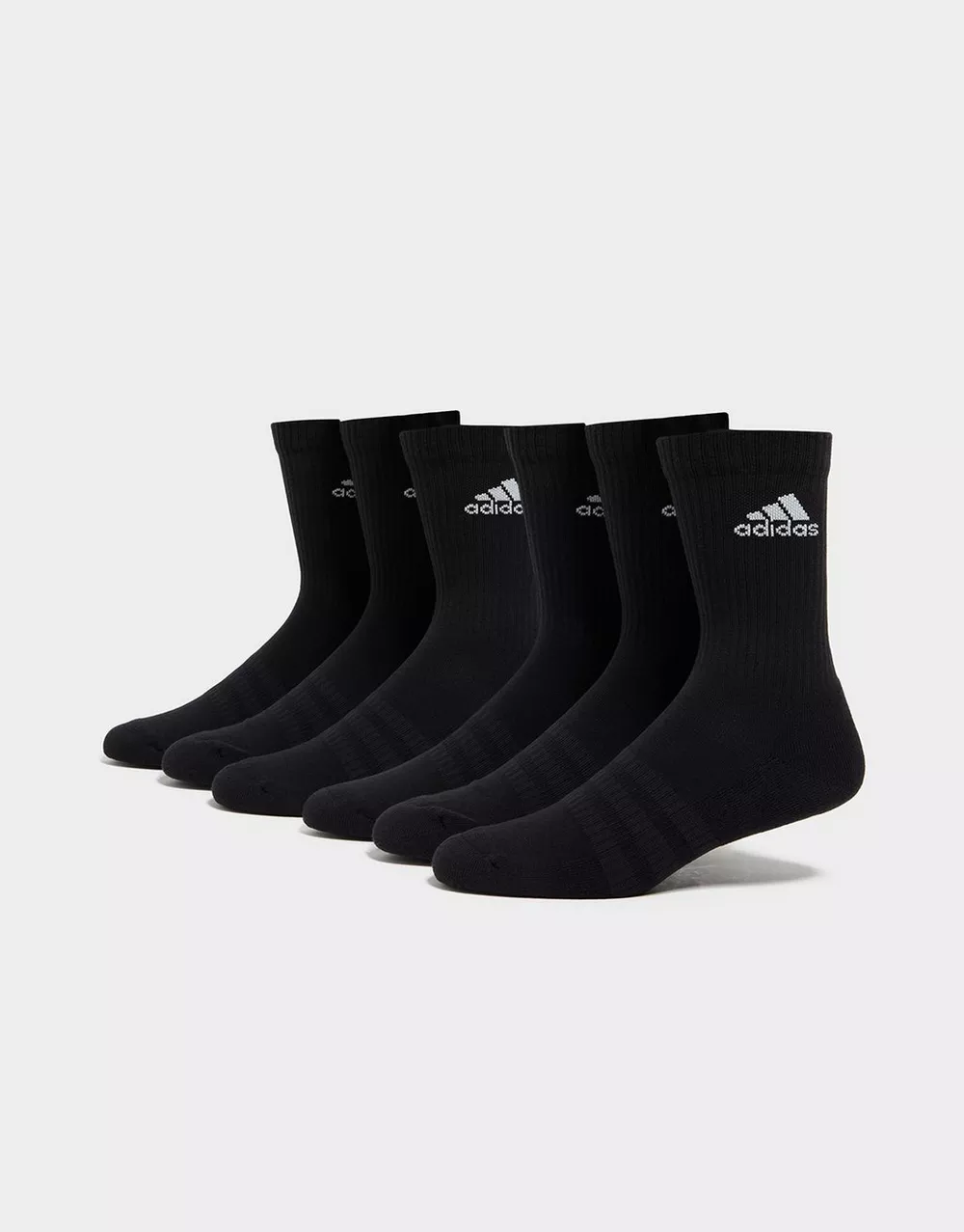 ADIDAS 6 PACK BADGE OF SPORT CUSHIONED CREW SOCKS, фото 1 з 3