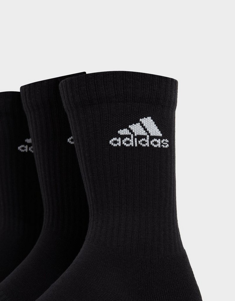 Skarpetki damskie ADIDAS 6 PACK BADGE OF SPORT CUSHIONED CREW SOCKS DZ9354 Czarny