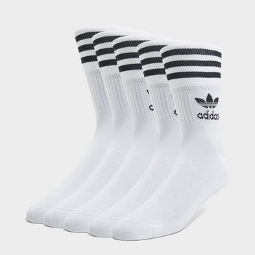 ADIDAS 5-PACK MID-CUT CREW SOCKS