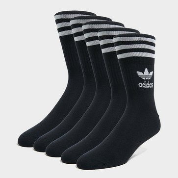 ADIDAS 5-PACK MID-CUT CREW SOCKS