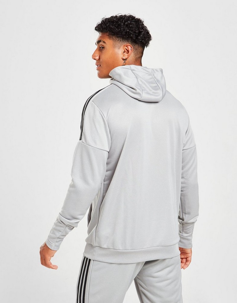 Bluza męska ADIDAS Z KAPTUREM MATCH 1/2 ZIP FOOTBALL HOODIE HI1162 Szary