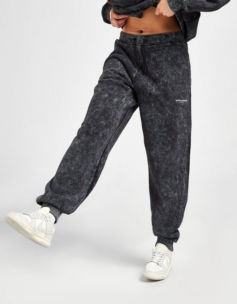 SUPPLY & DEMAND LOGO JOGGERS  SUPTW15820BLK Czarny