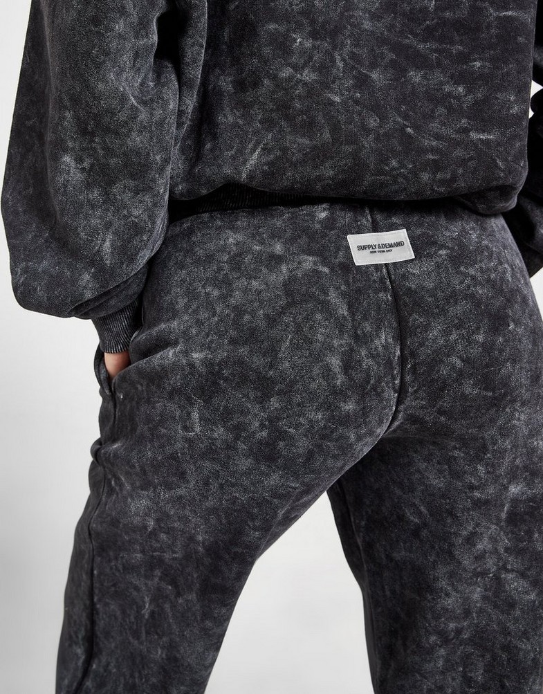 SUPPLY & DEMAND LOGO JOGGERS  SUPTW15820BLK Czarny