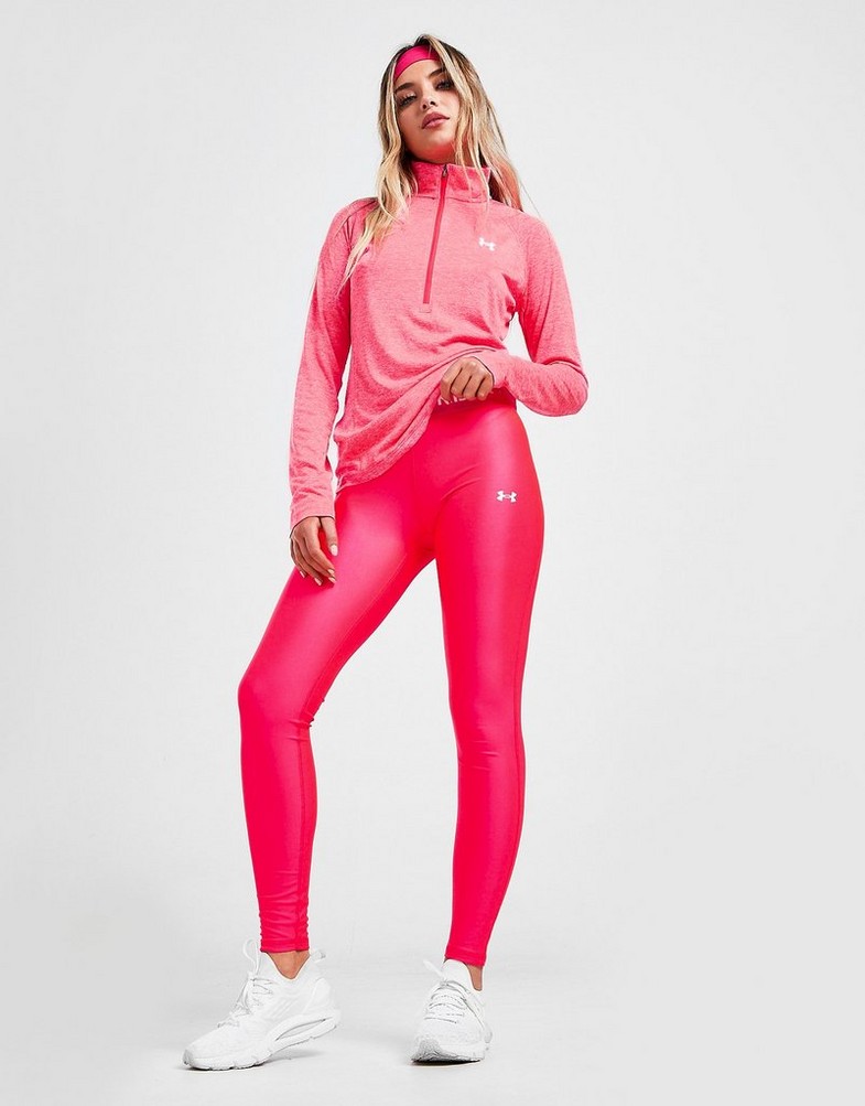 Legginsy damskie UNDER ARMOUR BRANDED TIGHTS 1369352-975 Różowy