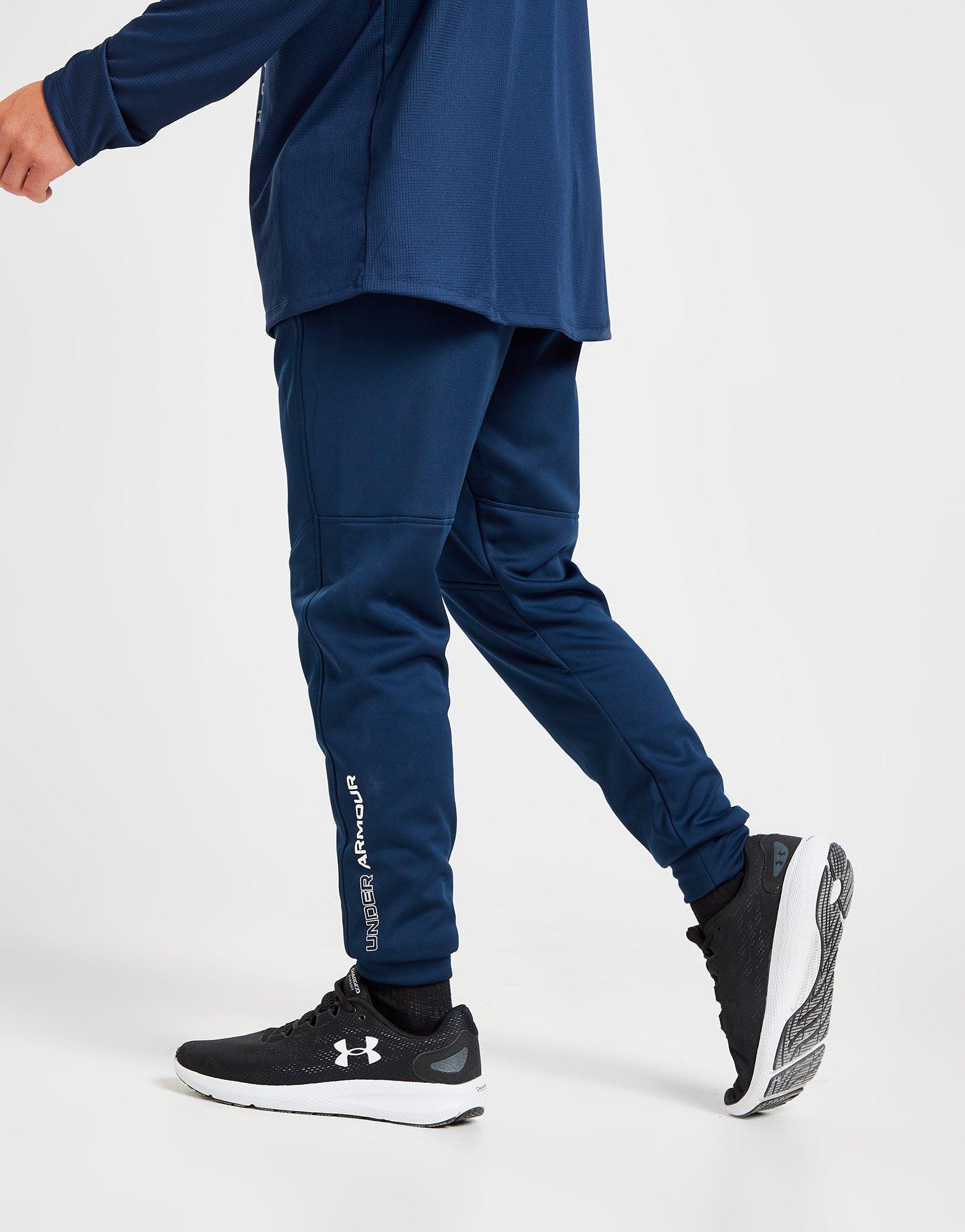 Vyriškos kelnės UNDER ARMOUR UA ARMOUR FLEECE TRACK PANTS  1372523-408 Tamsiai mėlyna
