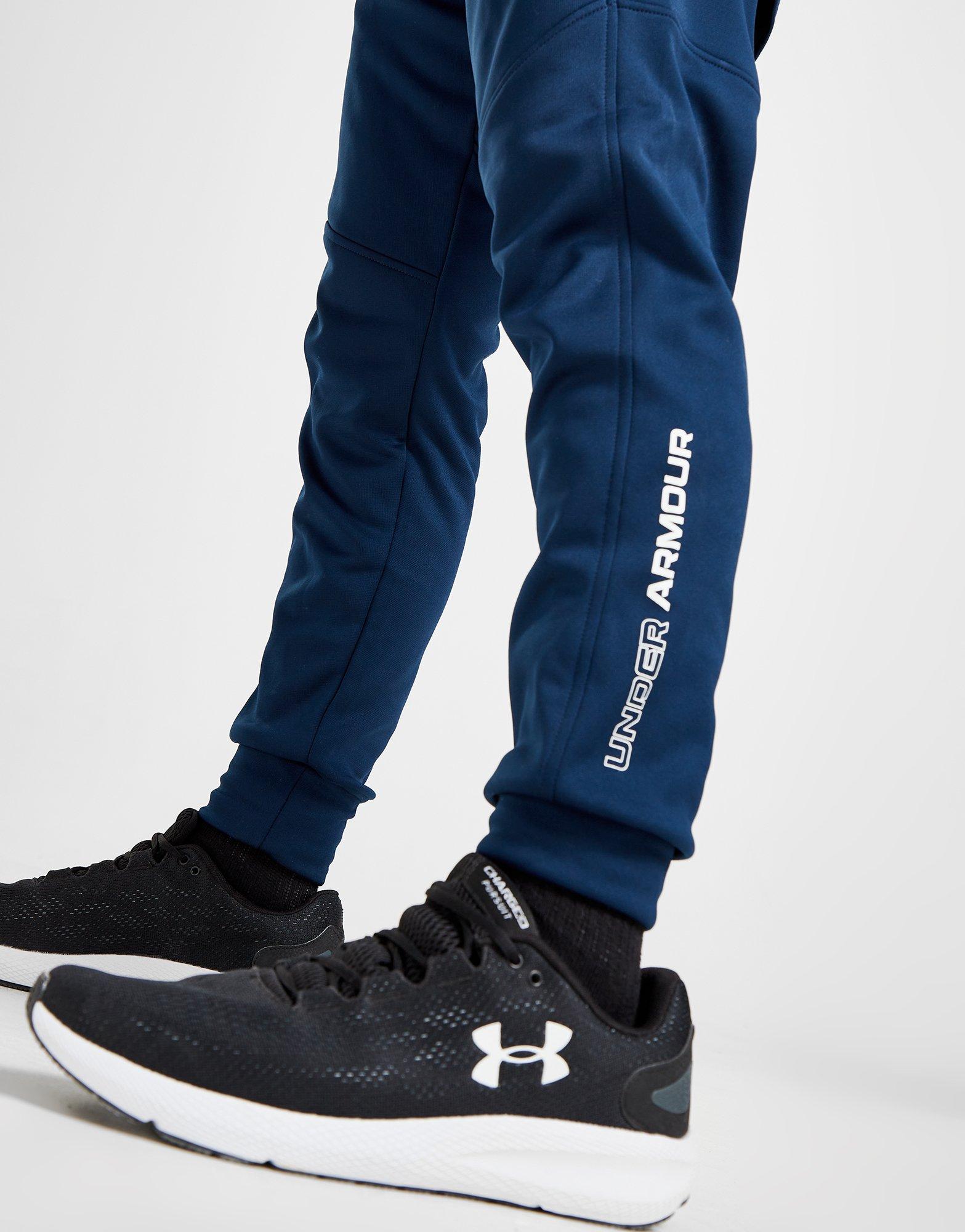 Vyriškos kelnės UNDER ARMOUR UA ARMOUR FLEECE TRACK PANTS  1372523-408 Tamsiai mėlyna