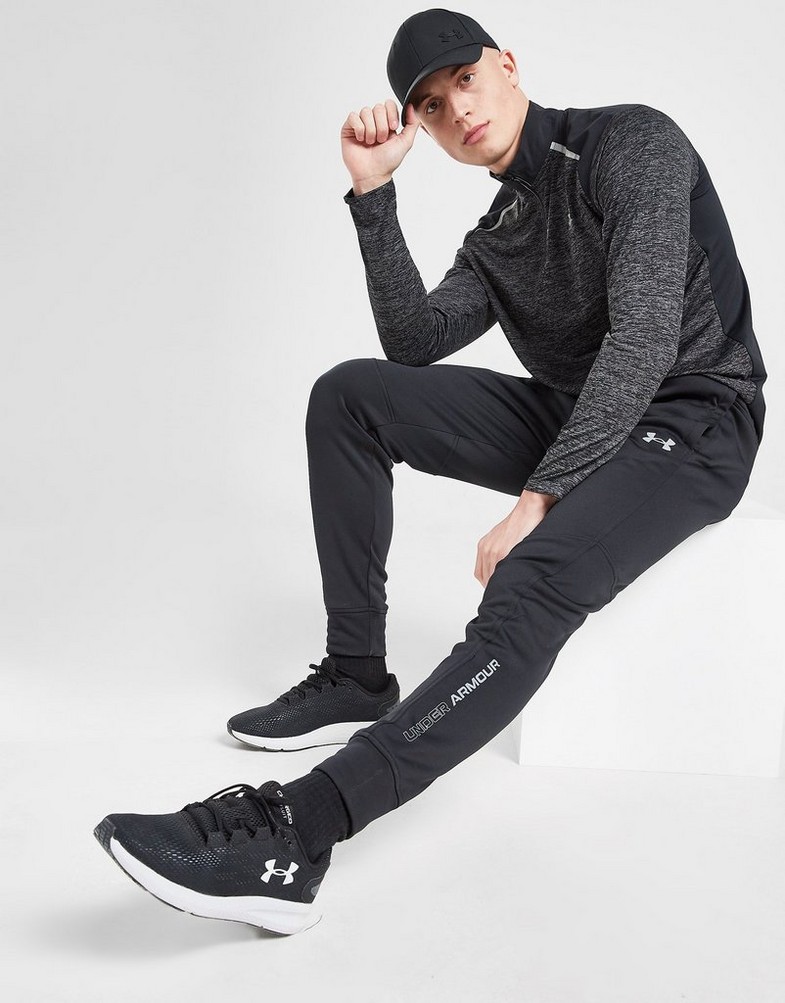 UNDER ARMOUR TRENINGOWE UA ARMOUR FLEECE TRACK PANTS 1372523-001 Czarny
