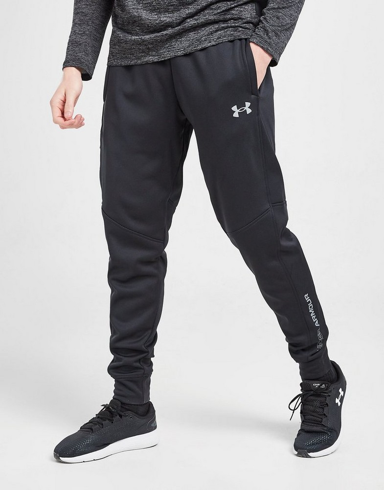 UNDER ARMOUR TRENINGOWE UA ARMOUR FLEECE TRACK PANTS 1372523-001 Czarny