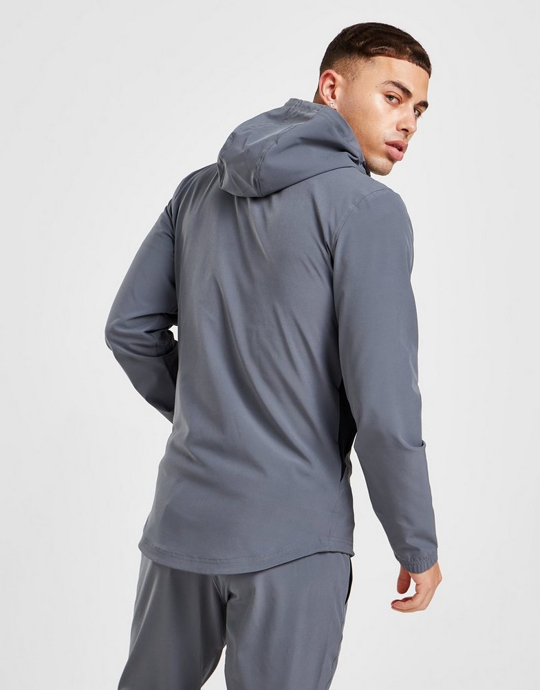 Kurtka męska UNDER ARMOUR PRZEJŚCIOWA LOCK-UP WOVEN JACKET 1370151-012 Szary