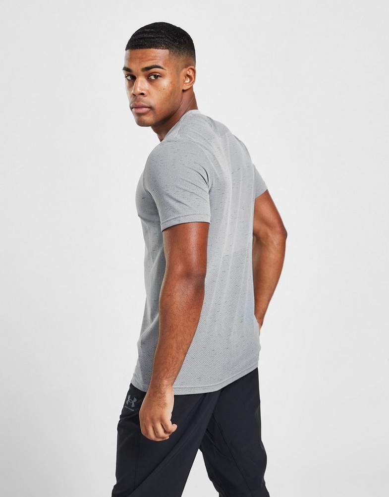 Koszulka, t-shirt męski UNDER ARMOUR KRÓTKI RĘKAW VANISH T-SHIRT 1361131-011 Szary