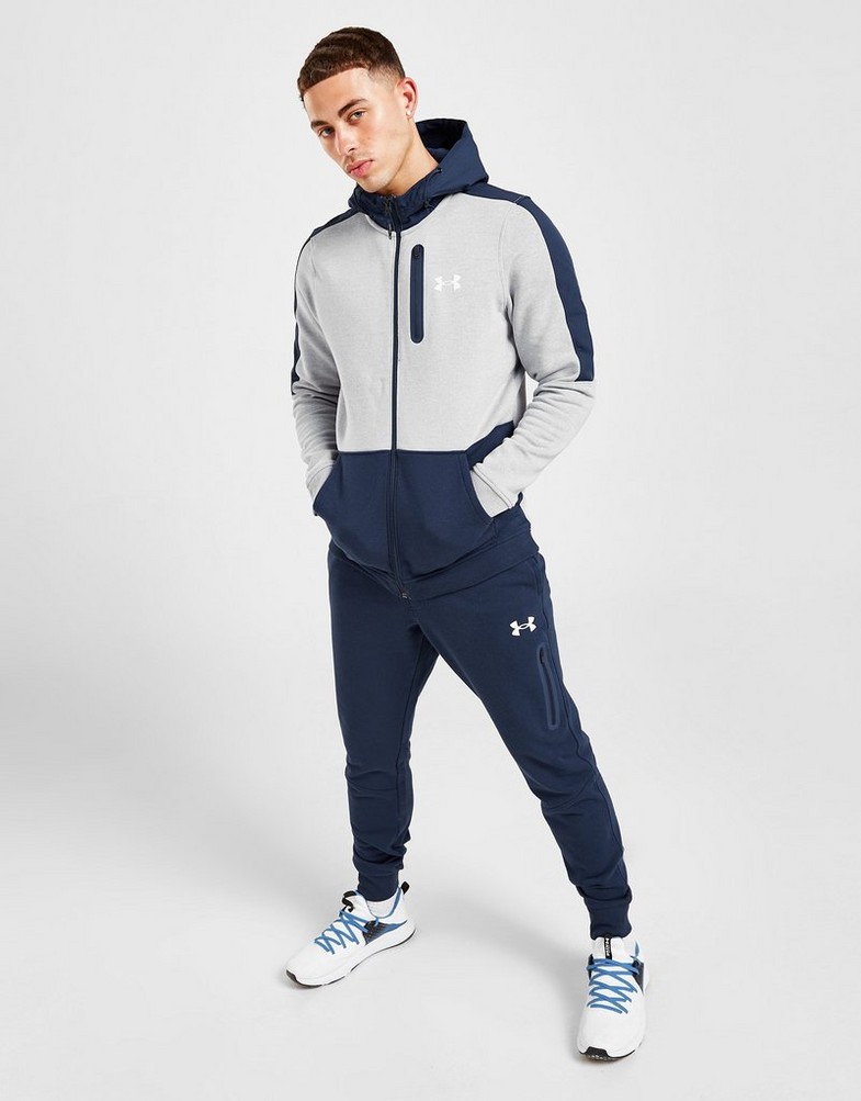 Bluza męska UNDER ARMOUR Z KAPTUREM THREADBORNE FULL ZIP HOODIE 1372375-014 Szary