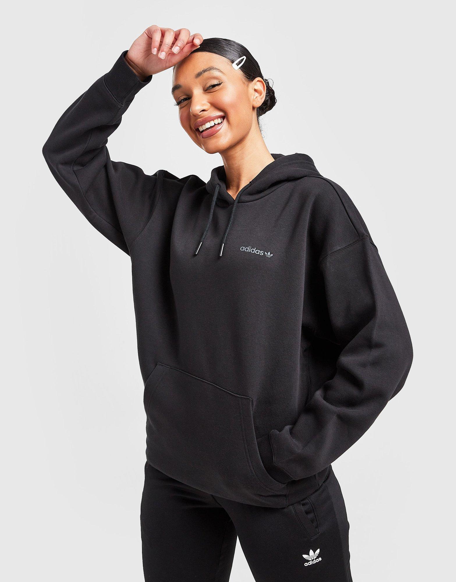 Női pulóver ADIDAS PULÓVER KAPUCNIS BOYFRIEND HOODIE HG7212 Fekete