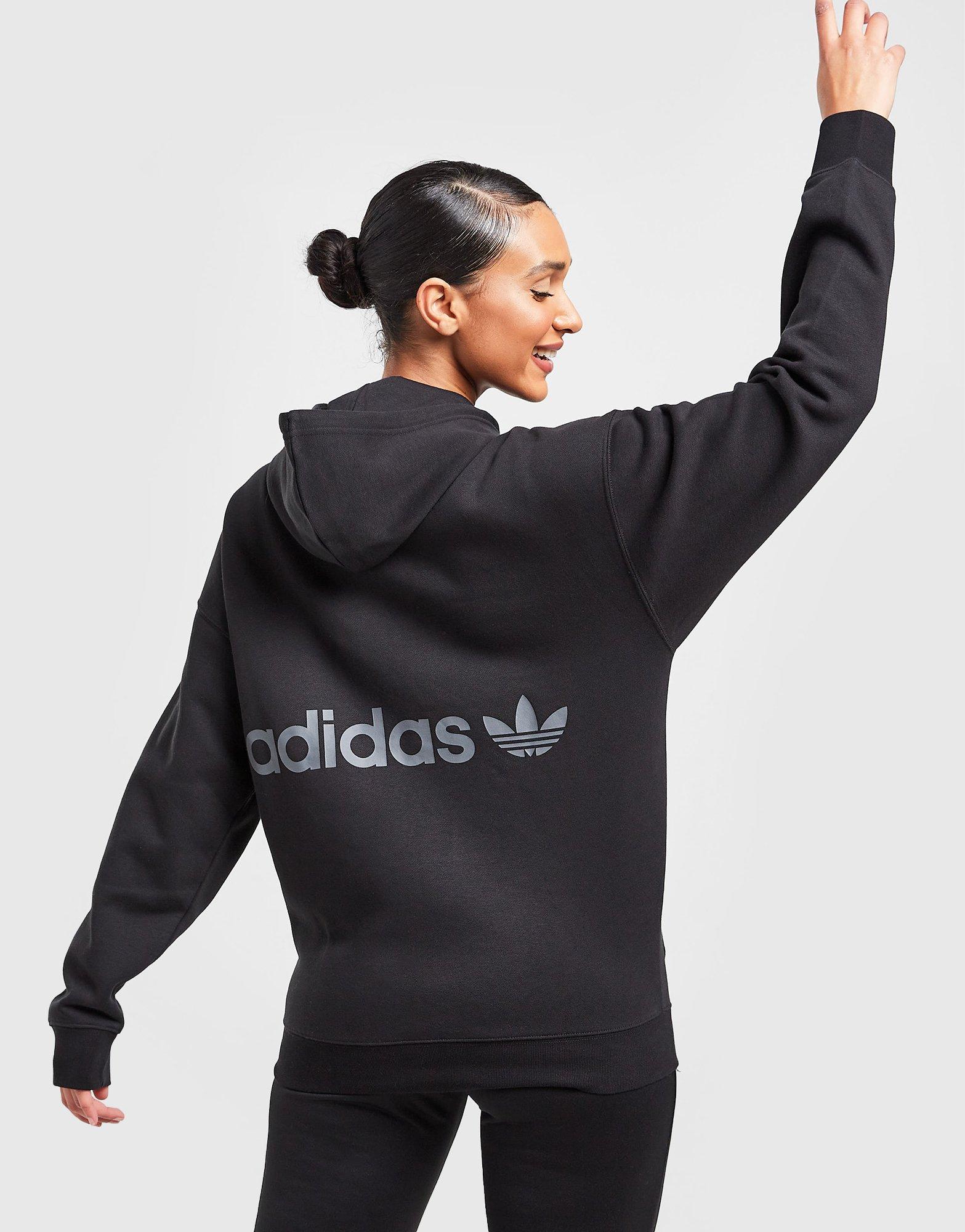 Női pulóver ADIDAS PULÓVER KAPUCNIS BOYFRIEND HOODIE HG7212 Fekete