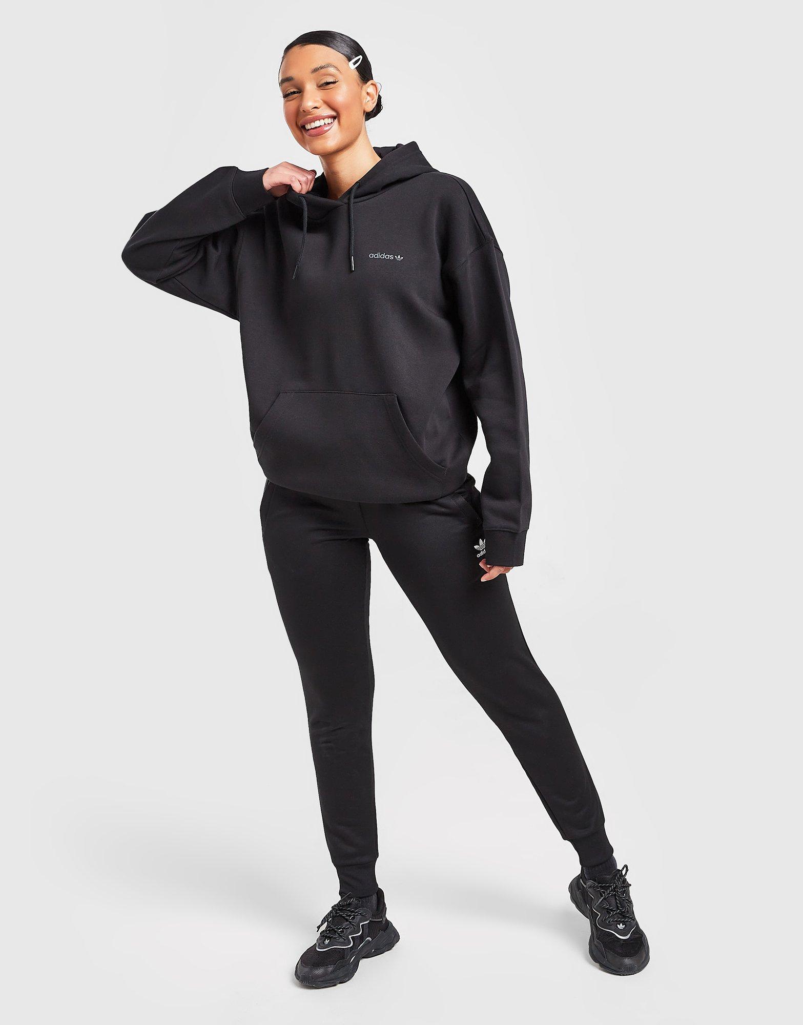 Női pulóver ADIDAS PULÓVER KAPUCNIS BOYFRIEND HOODIE HG7212 Fekete