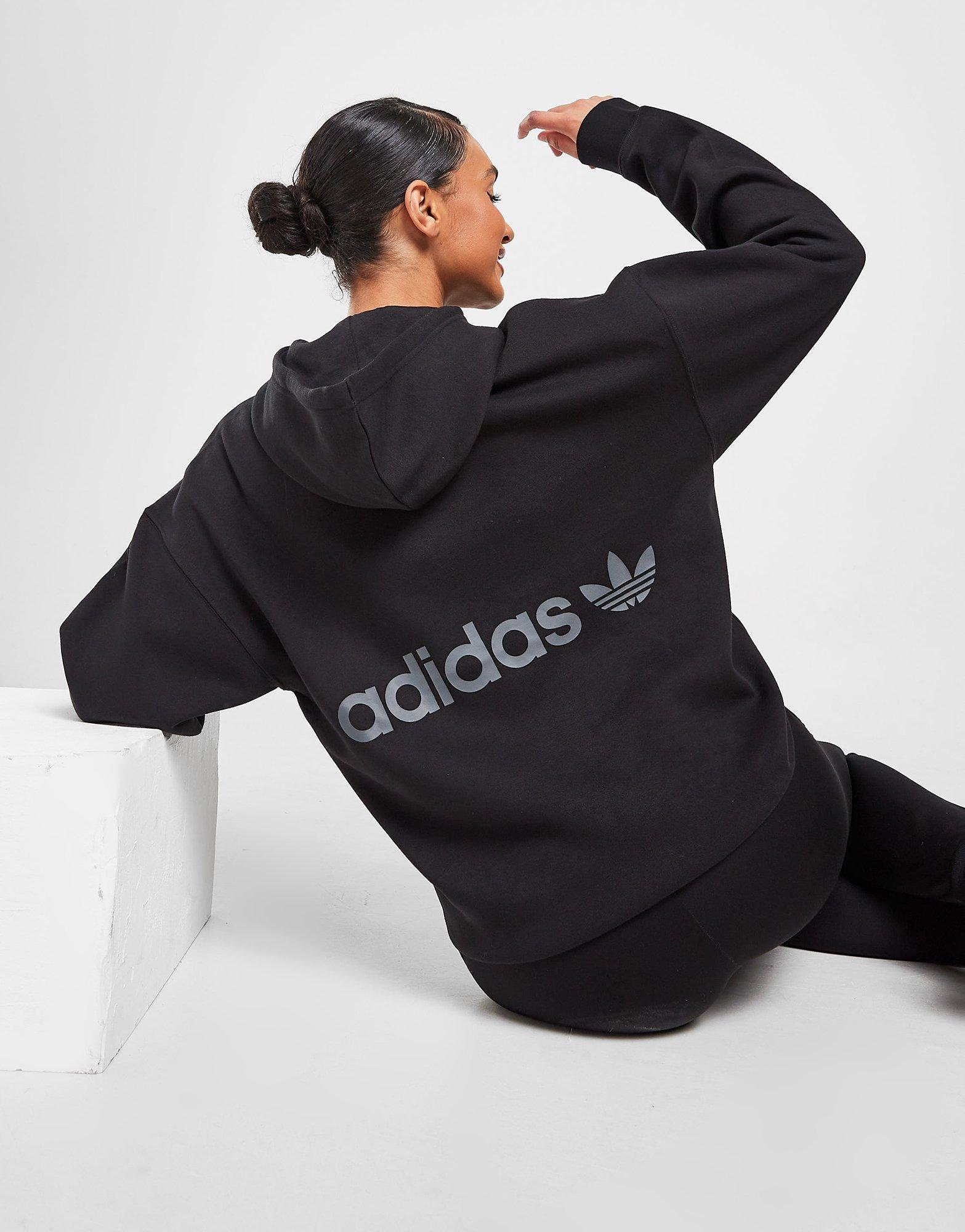 Női pulóver ADIDAS PULÓVER KAPUCNIS BOYFRIEND HOODIE HG7212 Fekete
