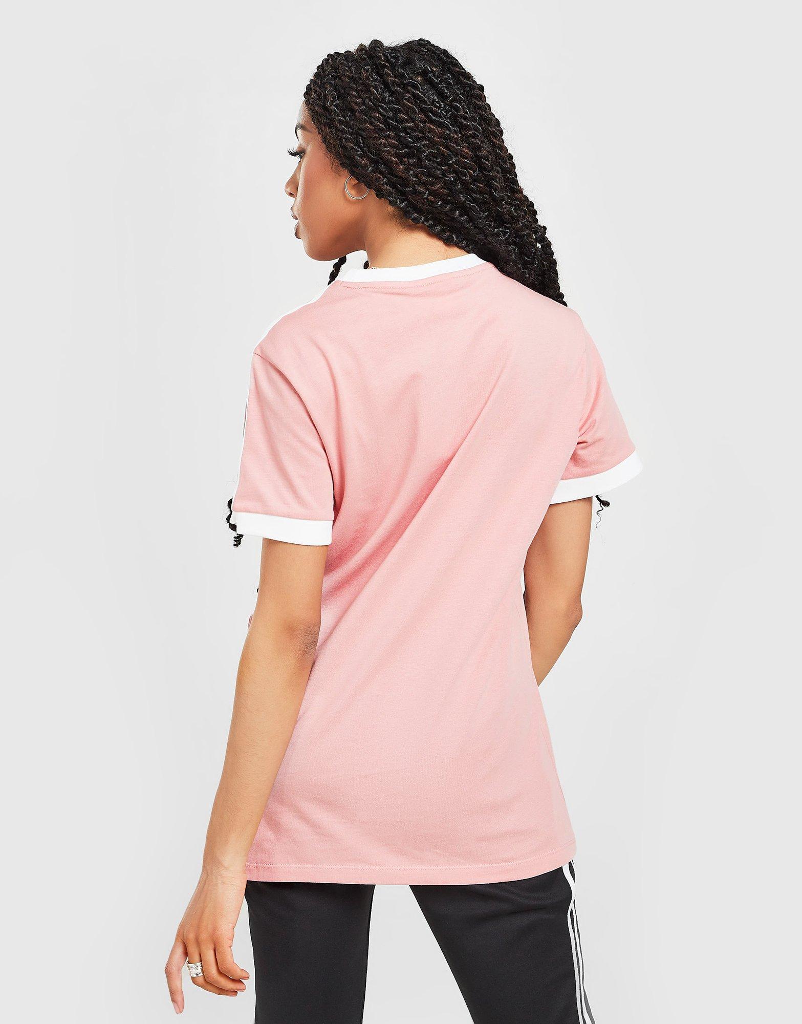 Női póló ADIDAS PÓLÓ LINEAR LOGO BOYFRIEND PÓLÓ HI1219 Rózsaszín