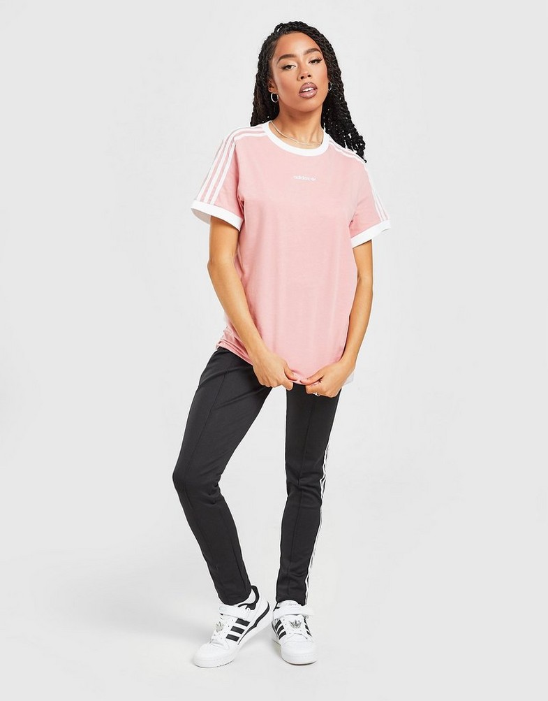 Női póló ADIDAS PÓLÓ LINEAR LOGO BOYFRIEND PÓLÓ HI1219 Rózsaszín