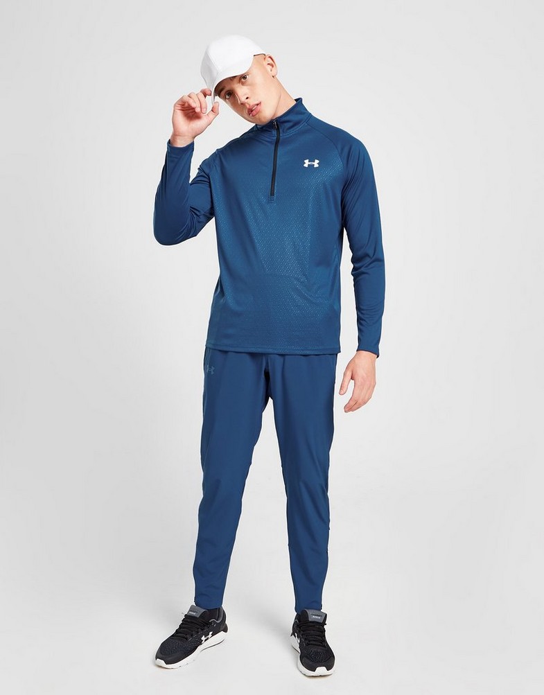 Férfi pulóverek UNDER ARMOUR TECH EMBOSSED 1/4 ZIP TOP 