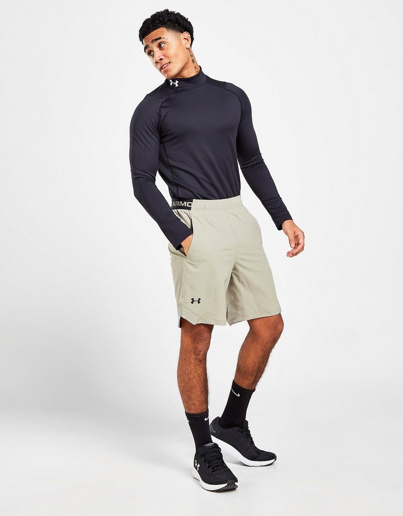 Krótkie spodenki, szorty męskie UNDER ARMOUR SZORTY VANISH WOVEN SHORTS 1370382-037 Zielony