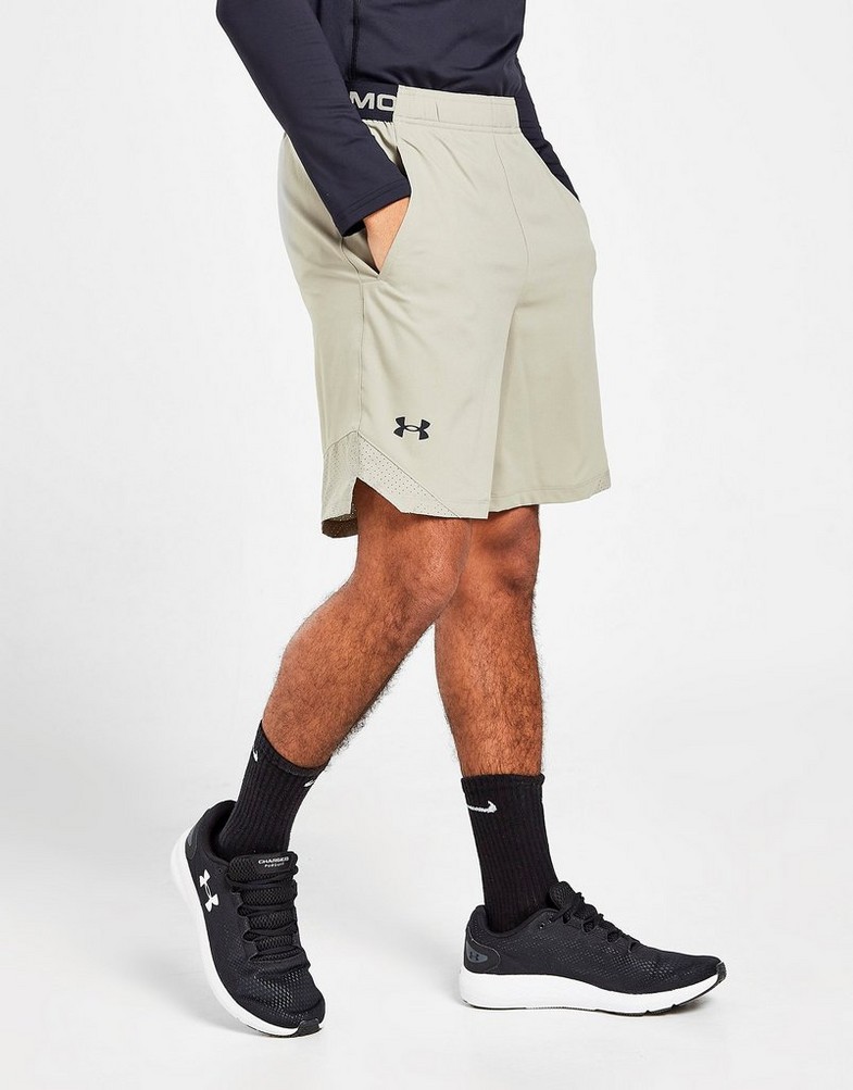 Krótkie spodenki, szorty męskie UNDER ARMOUR SZORTY VANISH WOVEN SHORTS 1370382-037 Zielony