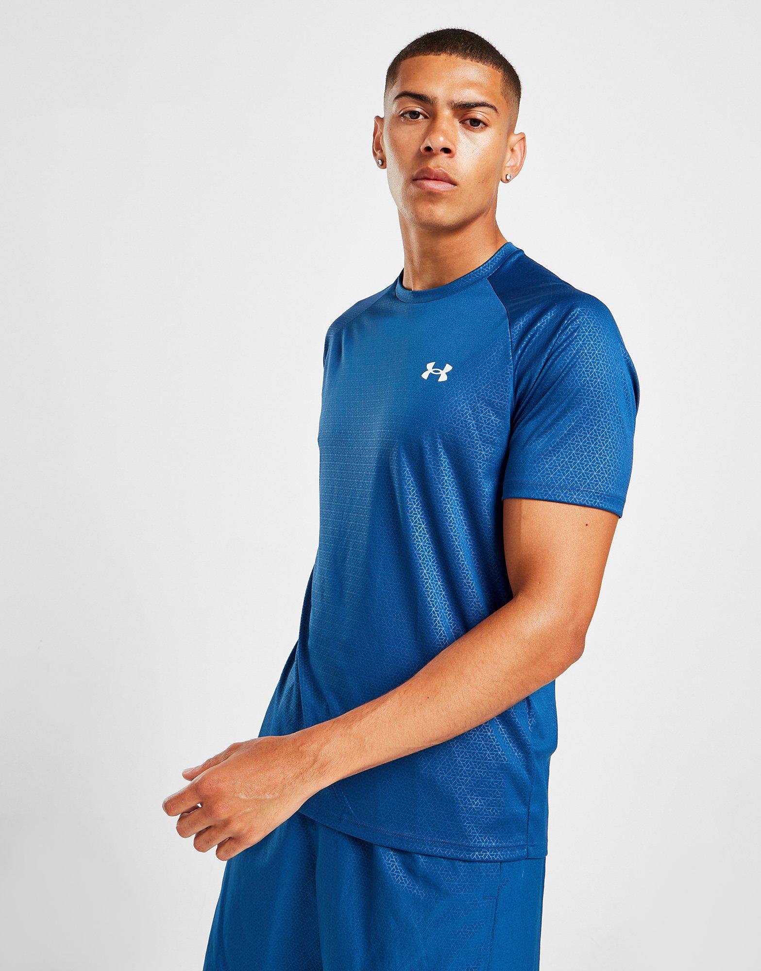 Мъжка тениска UNDER ARMOUR TECH EMBOSS ТЕНИСКА  1372530-458 Син