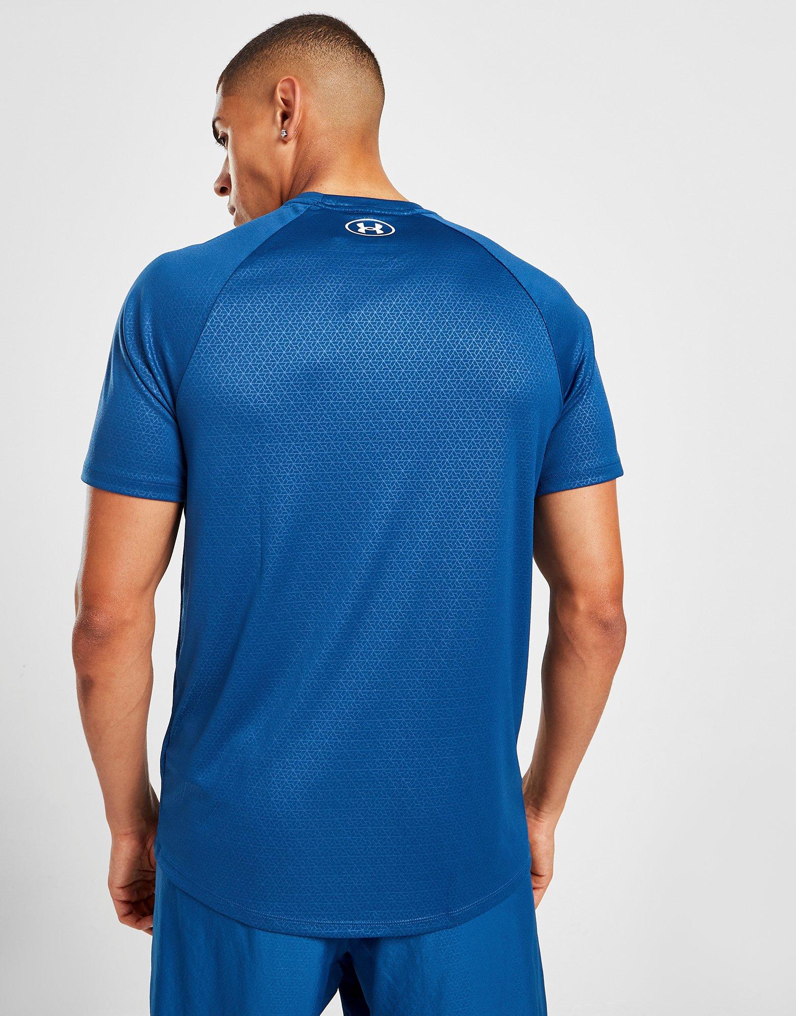 Мъжка тениска UNDER ARMOUR TECH EMBOSS ТЕНИСКА  1372530-458 Син