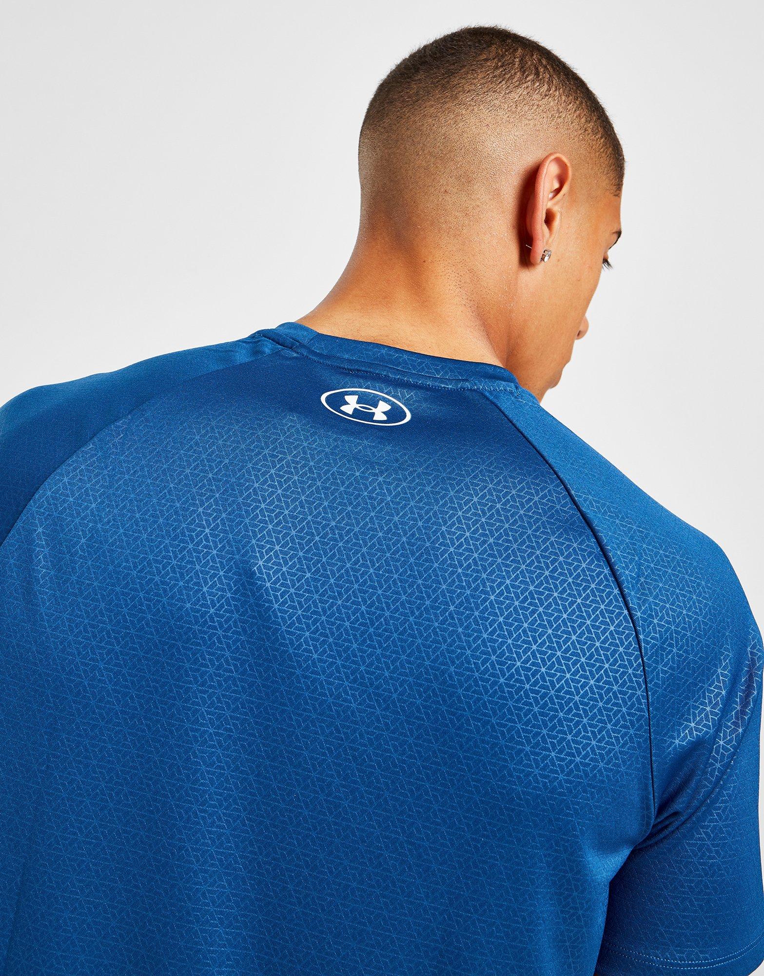 Мъжка тениска UNDER ARMOUR TECH EMBOSS ТЕНИСКА  1372530-458 Син