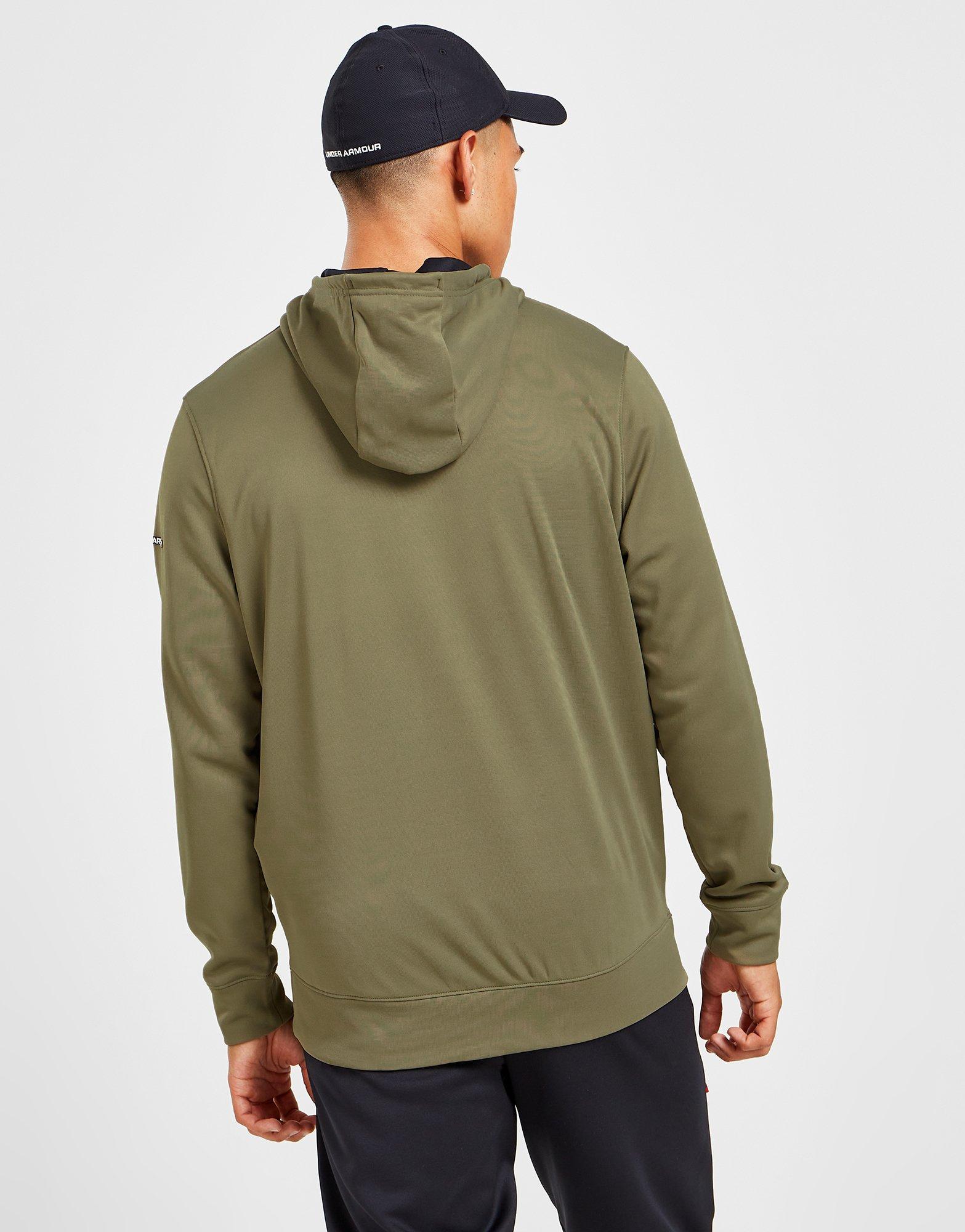 Pánska mikina UNDER ARMOUR UA ARMOUR FLEECE OVERHEAD HOODIE  1372793-361 Čierna