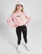 ADIDAS GIRLS' 3 STRIPES TREFOIL CROP HOODIE 