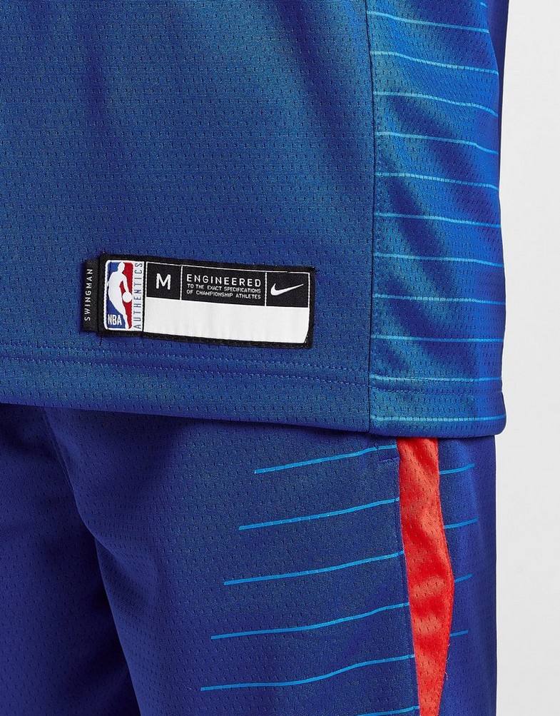 Komplet dresowy dziecięcy NIKE KOMPLET NBA LOS ANGELES CLIPPERS LEONARD #2 JERSEY JUNI 2Z2B7BZ2PLAC Niebieski