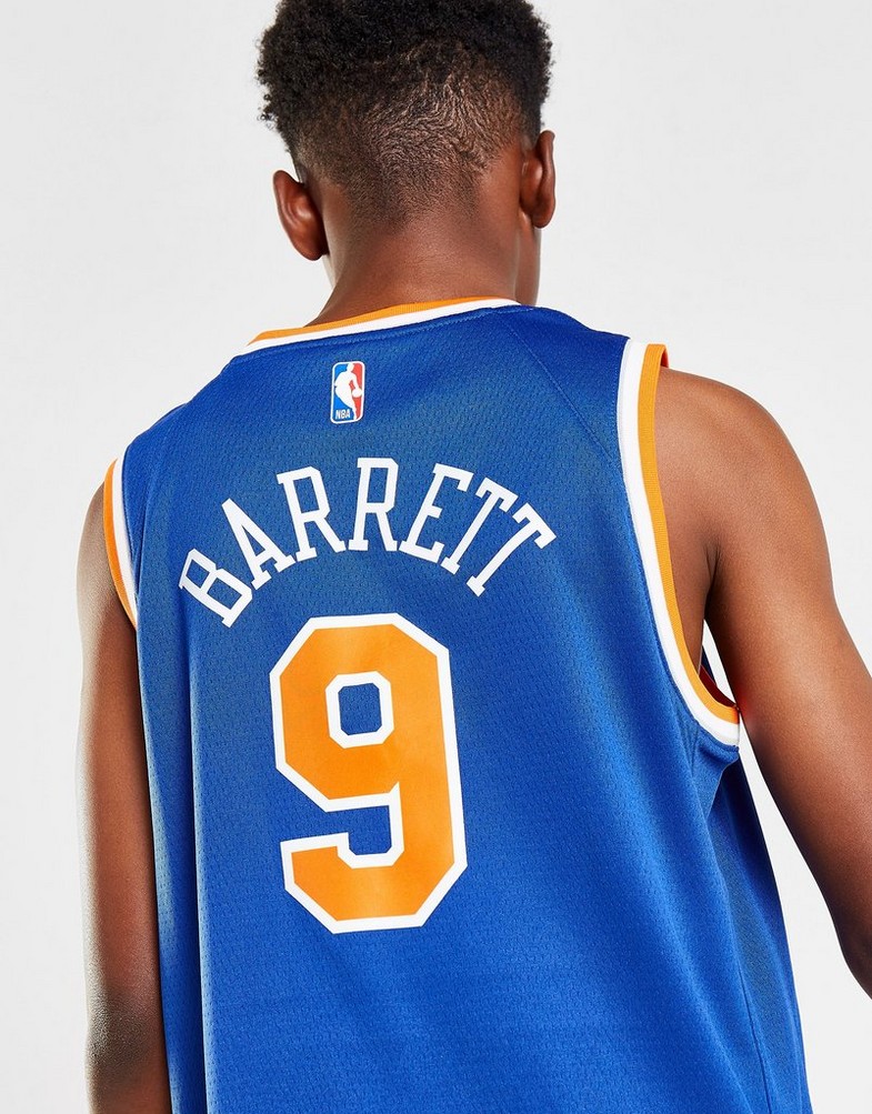 Komplet dresowy dziecięcy NIKE KOMPLET NBA NEW YORK KNICKS BARRETT #9 JERSEY JUNIOR 2Z2B7BZ2PNYK Niebieski