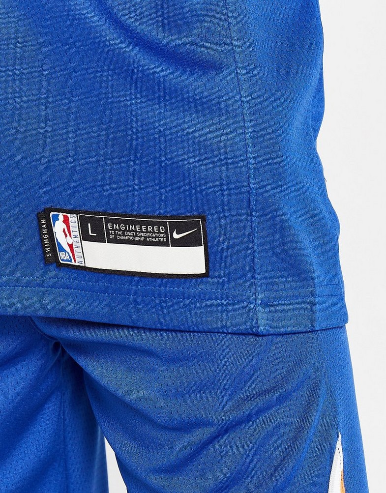 Komplet dresowy dziecięcy NIKE KOMPLET NBA NEW YORK KNICKS BARRETT #9 JERSEY JUNIOR 2Z2B7BZ2PNYK Niebieski