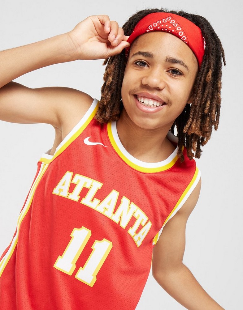 Komplet dresowy dziecięcy NIKE KOMPLET NBA ATLANTA HAWKS YOUNG #11 JERSEY JUNIOR 2Z2B7BZ2PATL Czerwony