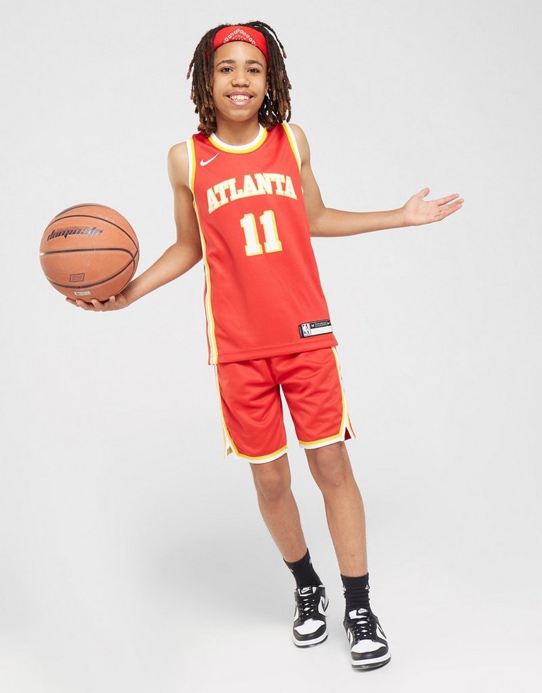 Komplet dresowy dziecięcy NIKE KOMPLET NBA ATLANTA HAWKS YOUNG #11 JERSEY JUNIOR 2Z2B7BZ2PATL Czerwony