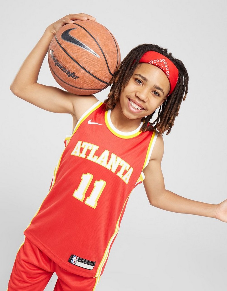 Komplet dresowy dziecięcy NIKE KOMPLET NBA ATLANTA HAWKS YOUNG #11 JERSEY JUNIOR 2Z2B7BZ2PATL Czerwony