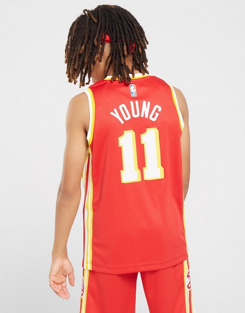 Komplet dresowy dziecięcy NIKE KOMPLET NBA ATLANTA HAWKS YOUNG #11 JERSEY JUNIOR 2Z2B7BZ2PATL Czerwony