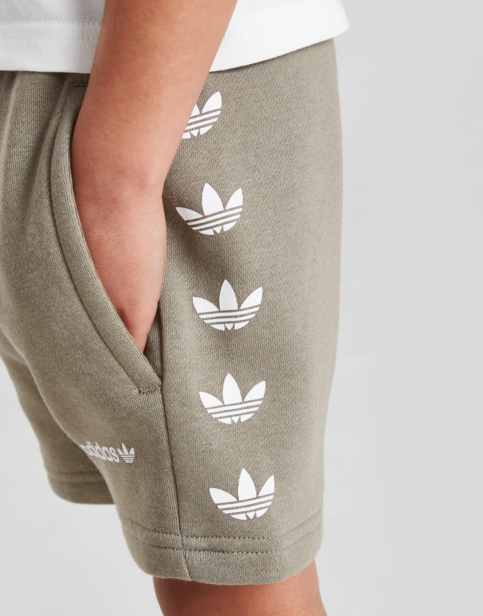 Vaikiški sportiniai kostiumai ADIDAS MARŠKINĖLIAI/SHORTS SET TREFOIL HG3149 Balta