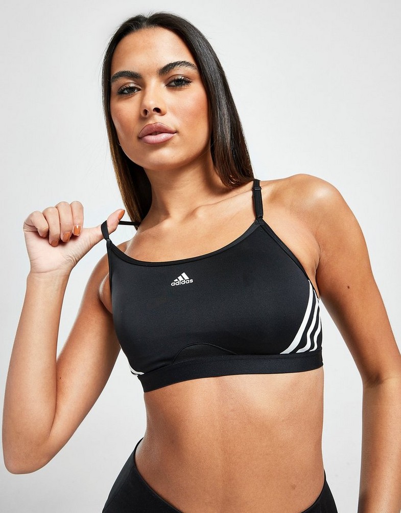 Stanik sportowy damski ADIDAS\ 3 STRIPES SPORTS BRA HC7862 Czarny