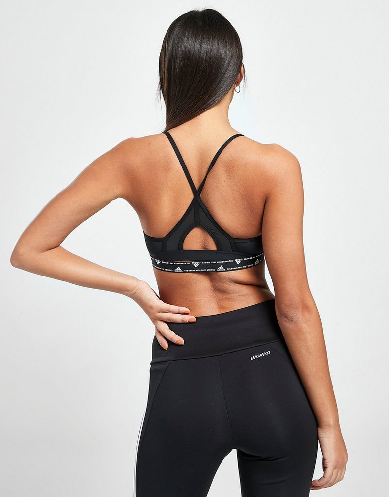 Stanik sportowy damski ADIDAS\ 3 STRIPES SPORTS BRA HC7862 Czarny