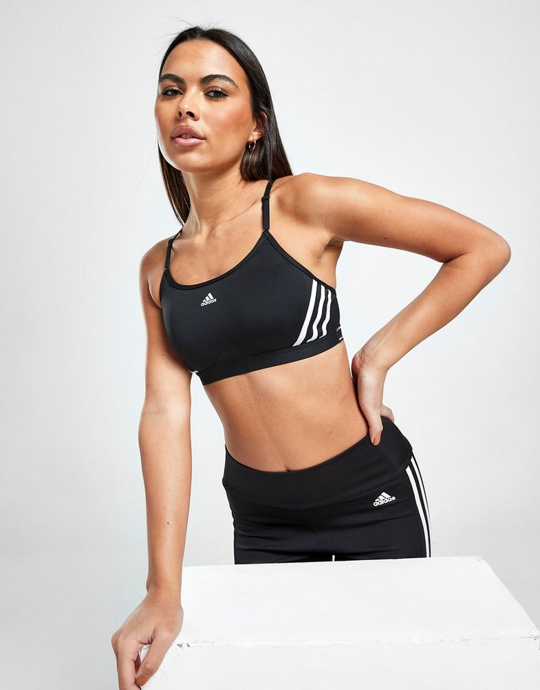 Stanik sportowy damski ADIDAS\ 3 STRIPES SPORTS BRA HC7862 Czarny
